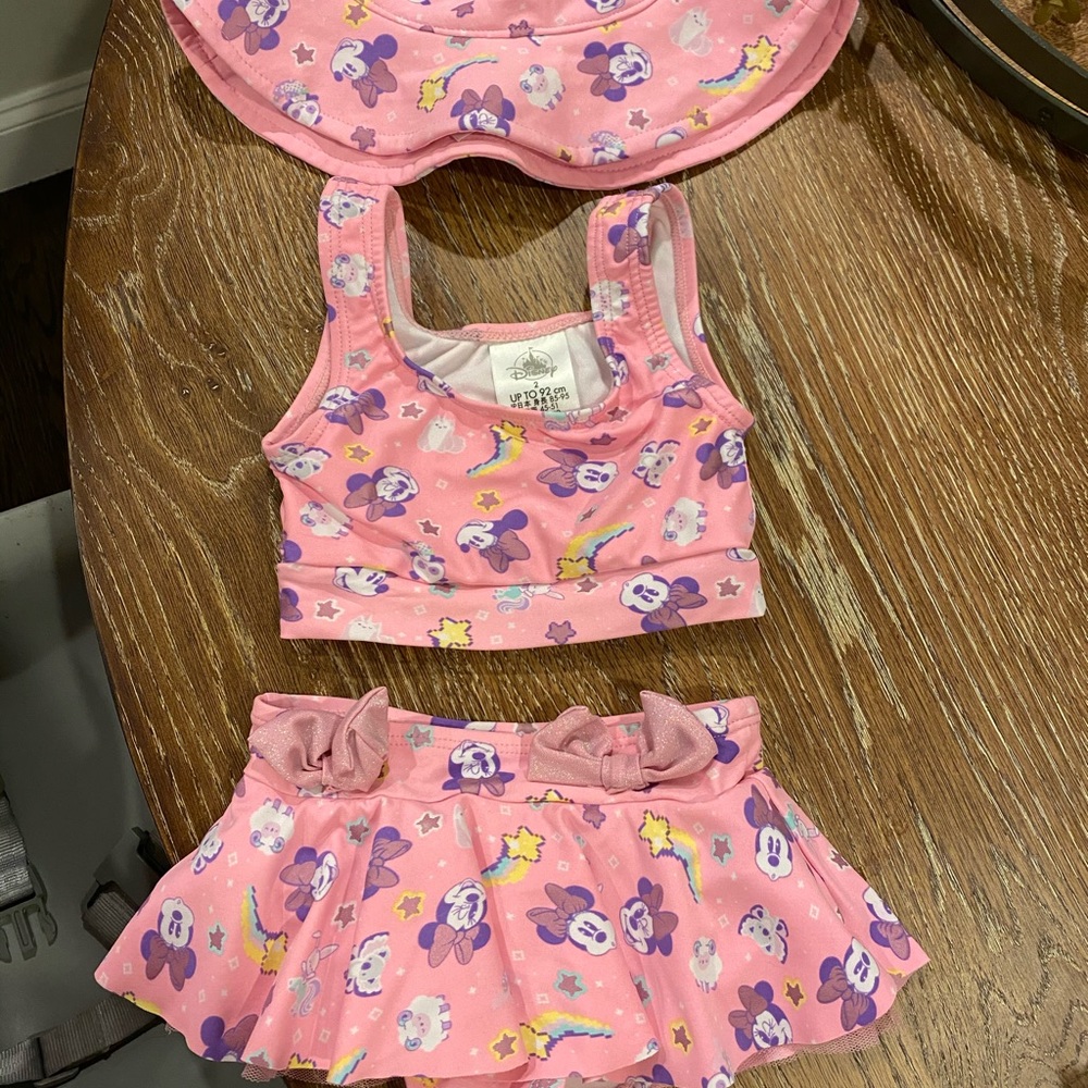 Disney store three piece bathing suit